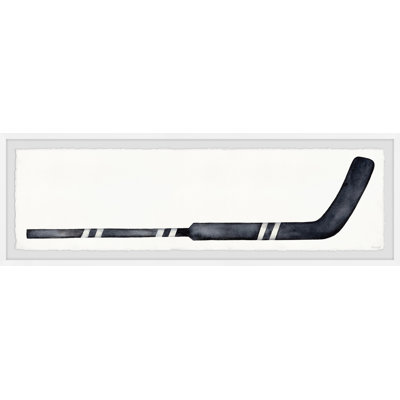 Neena Black Hockey Stick Framed Print