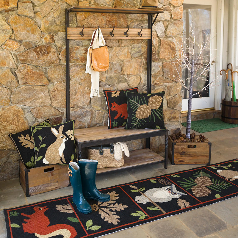 Arkema Indoor/Outdoor Woodland Runner Rug