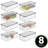 mDesign Plastic Storage Bin Box Container, Lid and Handles-98155408-98155403