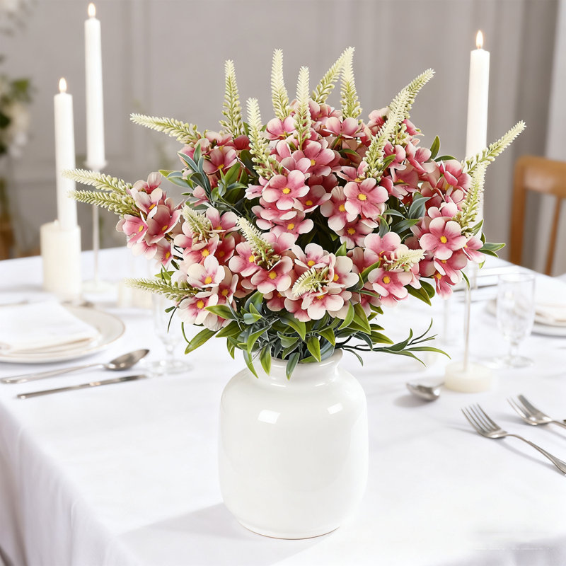 10 fleurs artificielles 10PCS, bouquets artificiels à longue tige, pétales de soie, décorations de mariage, artisanat de bricolage, centres de table de salle à manger, décoration intérieure