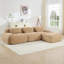 Camel 3 - siège modulaire avec base antidérapante, velours côtelé doux, multi-angle, très large, sans assemblage pour le salon, tissu en velours côtelé, éponge 32d réglable, détente