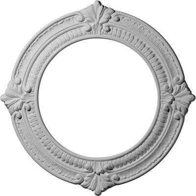 Endurathane Benson Ceiling Medallion, 13 1/8"OD x 8"ID x 5/8"P (Fits Canopies up to 8"), Factory Primed