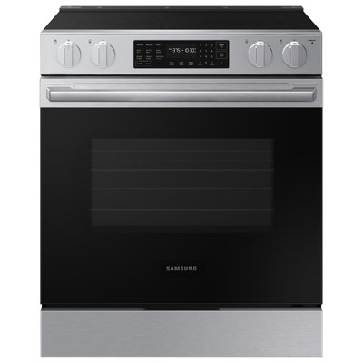 Bespoke 6.3 cu. Ft. Smart Slide-In Electric Range with No-Preheat Air Fry Max in Stainless Steel