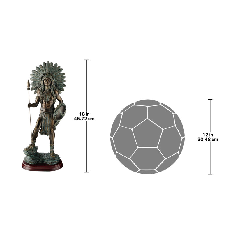 Figurine chieftain warrior fier