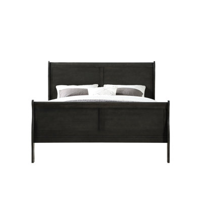 Elegant King Bed In Dark Gray - Eastern Size For A Relaxing Bedroom Supports Your Comfort