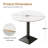Round Sintered Stone Pedestal Dining Table