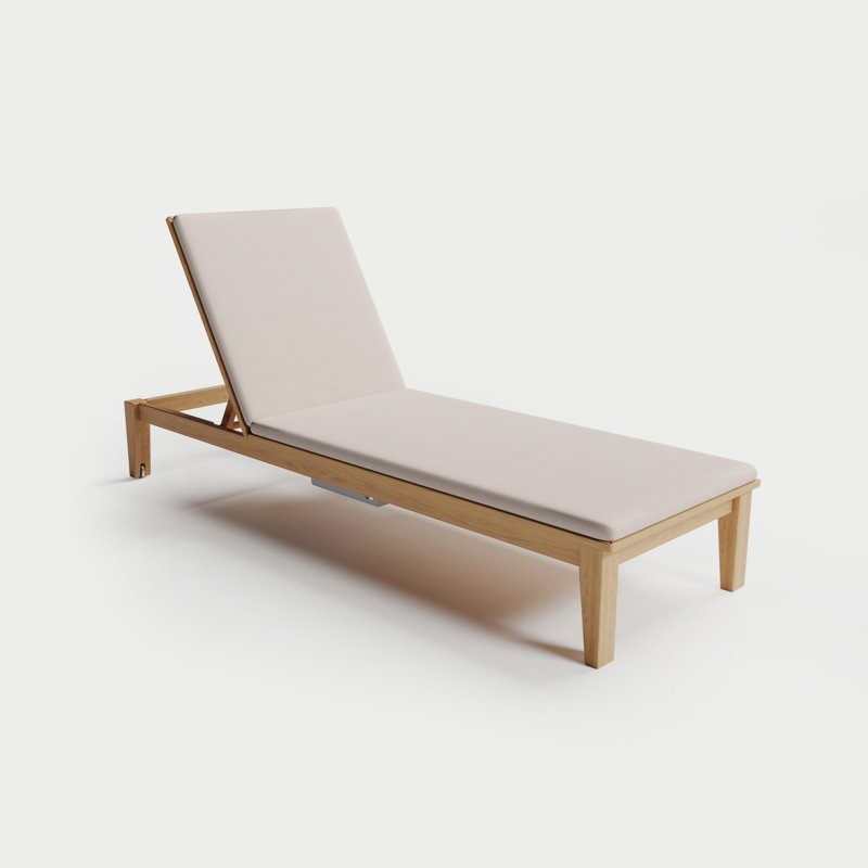 Solerno Heated Chaise Lounge — Dove, Bisque
