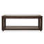 Table basse rectangulaire en bois et verre Carrollton - Ranch rustique