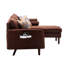 Lin brun avec orifices, coussins et profondeur d'assise 40,1 55,88 po Accent