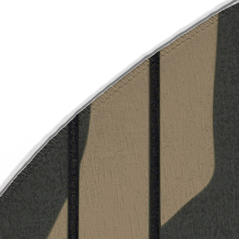 Recon Grid Indoor And Outdoor Area Rug, Round 5'