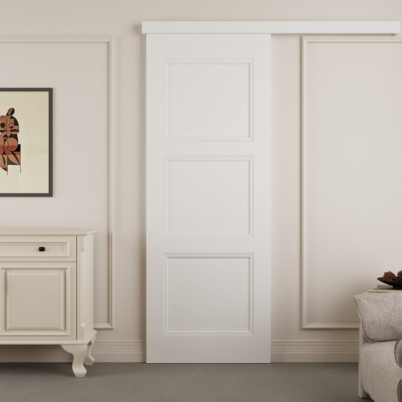 Porte de grange coulissante en bois 80 po H 3 po, 28 po x 80 po