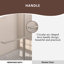 Nesso X P 56 po H Porte de baignoire coulissante encadrée et verre transparent en chrome-105967855