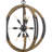 10 - Light Dimmable Globe Chandelier