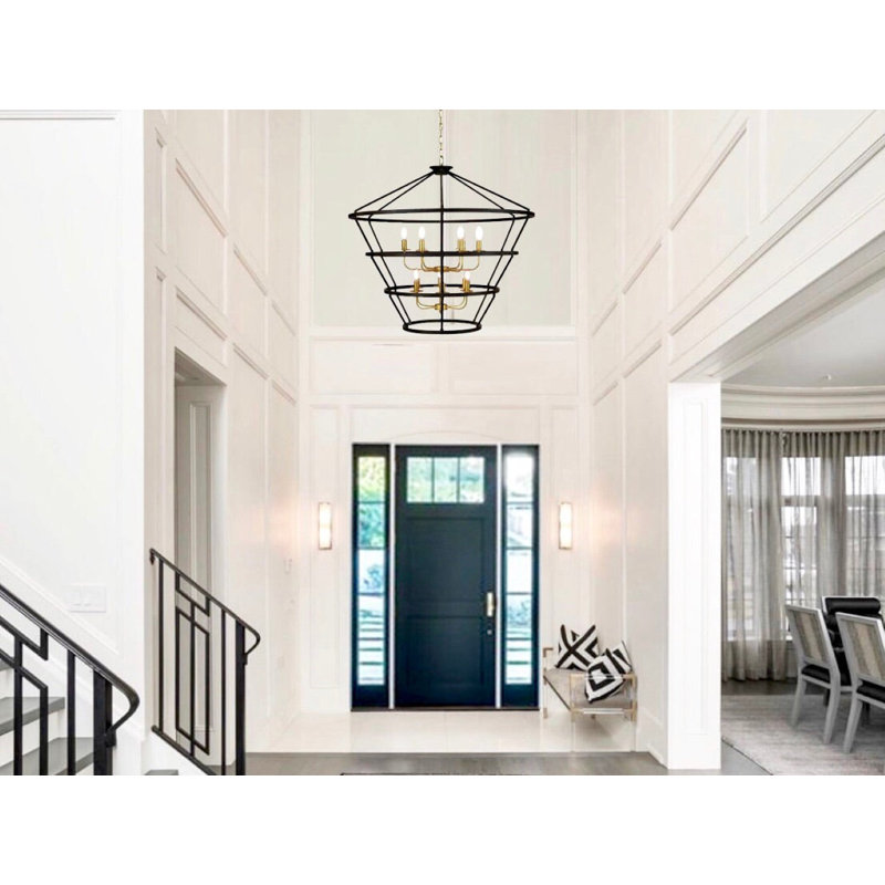 Massive 12 - Light Chandelier, Gold