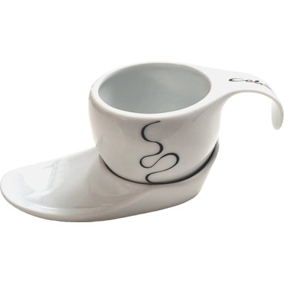 Porcelain Espresso Cup and Saucer