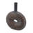 24" Dark Brown Sunburst Disc Polyresin Table Vase