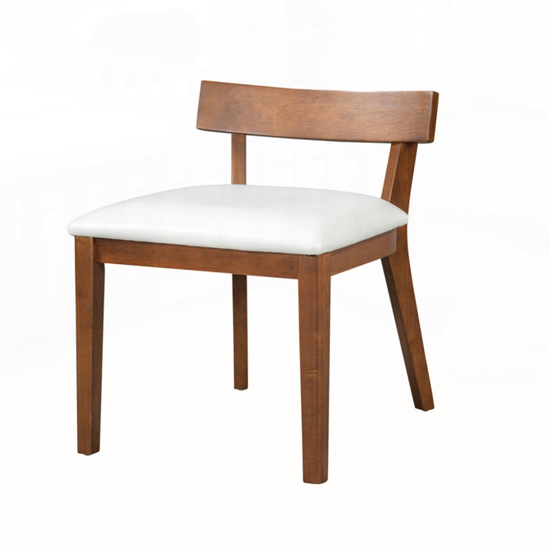 Ensemble de 2 chaises de salle à manger rembourrées modernes en cuir synthétique