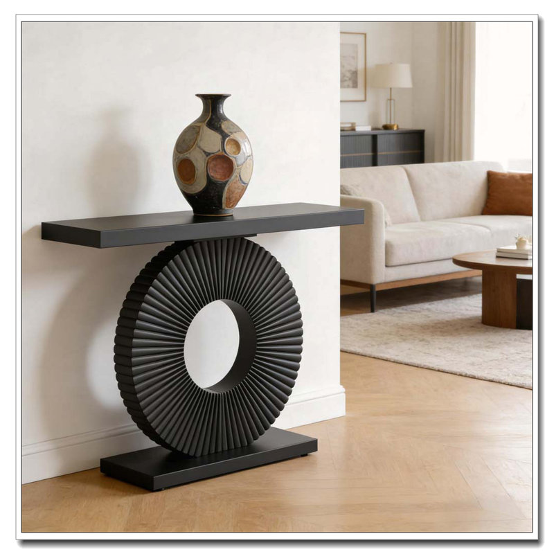 Console en bois, Noir
