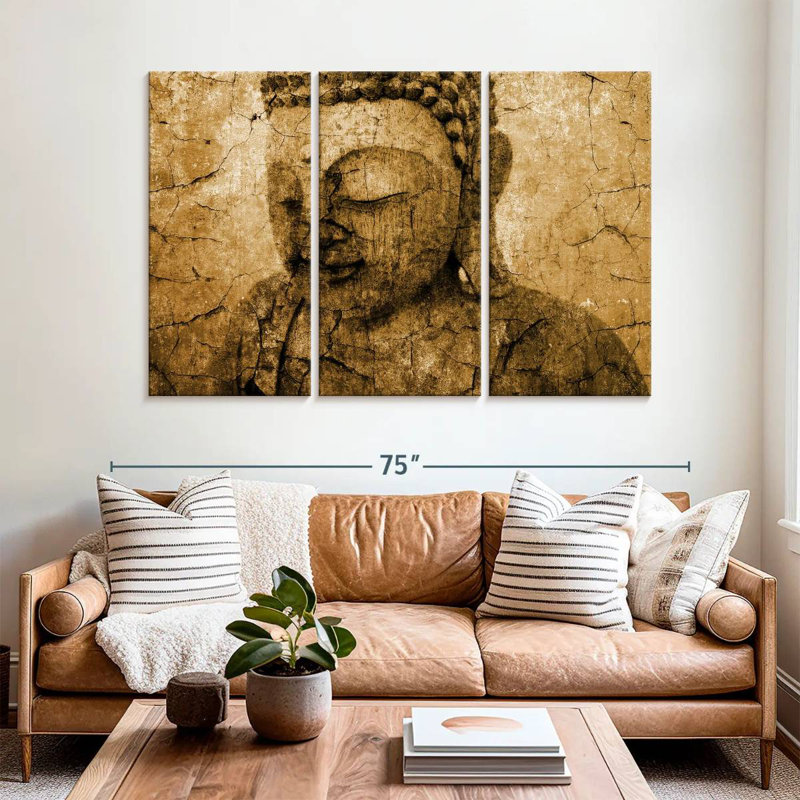 Adella Old Buddha, 42" H x 65" W