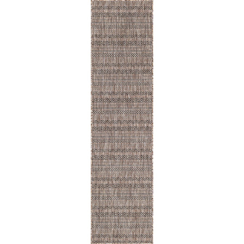 Tapis d'extérieur scintillant brun clair, Tapis de couloir 2 pi 2 po x 12 pi