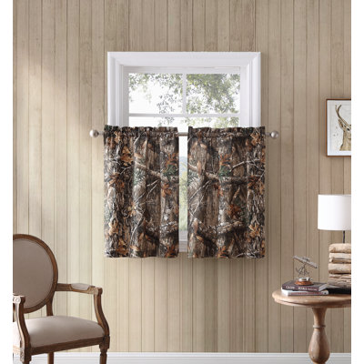 Camouflage Tailored Cafe Curtain