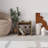 Bon Square End Table Open Shelf Storage, G-Shaped Coffee Table 40cm-1942498711