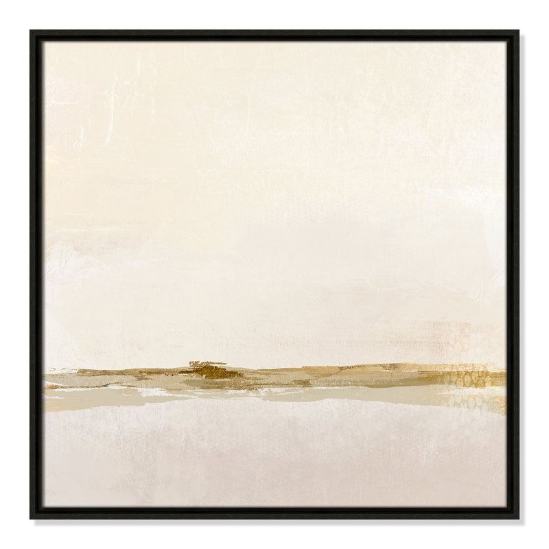 Impression abstraite étonnante par Denise Brown, Toile encadrée flottante espresso, H 25,5 po x l 25,5 po x P 2 po, No Mat