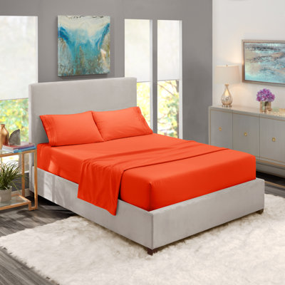  Ensemble de draps double brossé de luxe pour hôtel avec draps et taies d'oreiller très doux