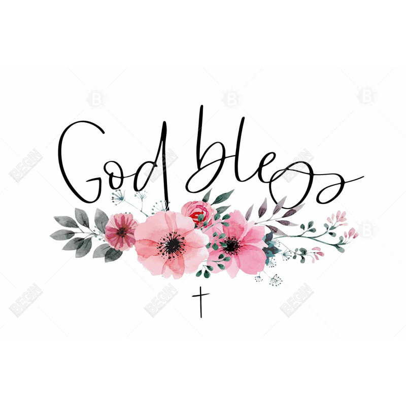 «God Bless» sur toile