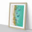 Aerial View of Boats in Abstract - Picture Frame Graphic Art Print-55683146-55683150