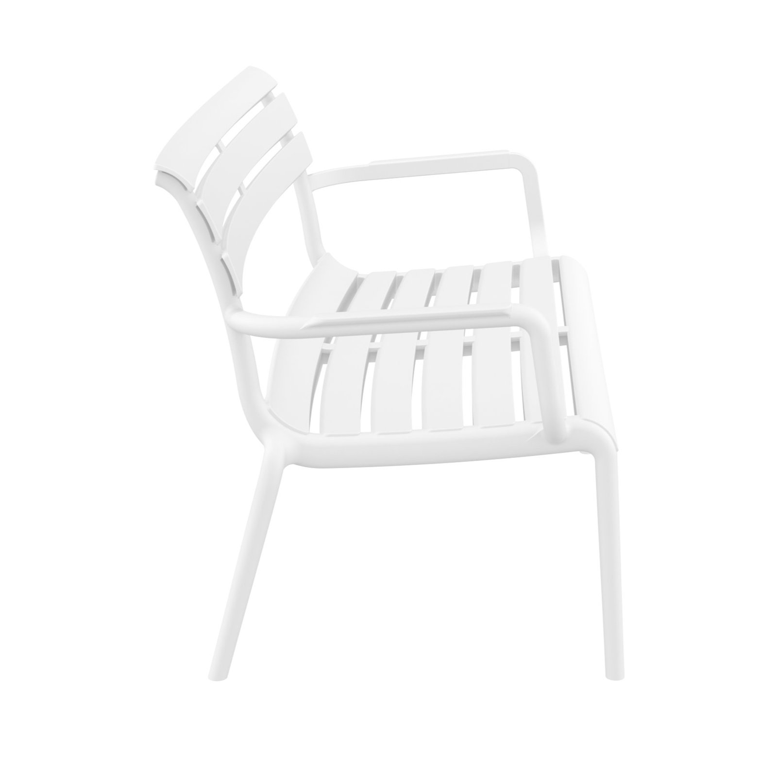 Ruta Paris 46'' Outdoor Bench, White