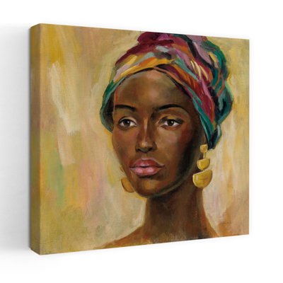 Art contemporain africain avec femme africaine