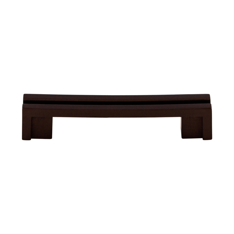 Flat Rail 5" Center to Center Bar pull, 3 1/2" Center to Center, Oiled Rubbed Bronze