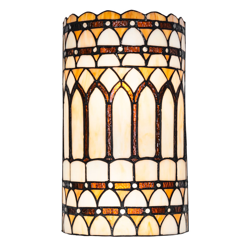 2 - Light Flush Mounted Sconce, Beige/Yellow/White/Amber