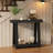 36‘’Farmhouse ConsoleTable Accent Table For Hallway, Black-2080583982