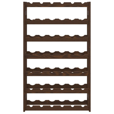 Wine Rack For 42 Bottles Solid Wood Pine by Millwood Pines