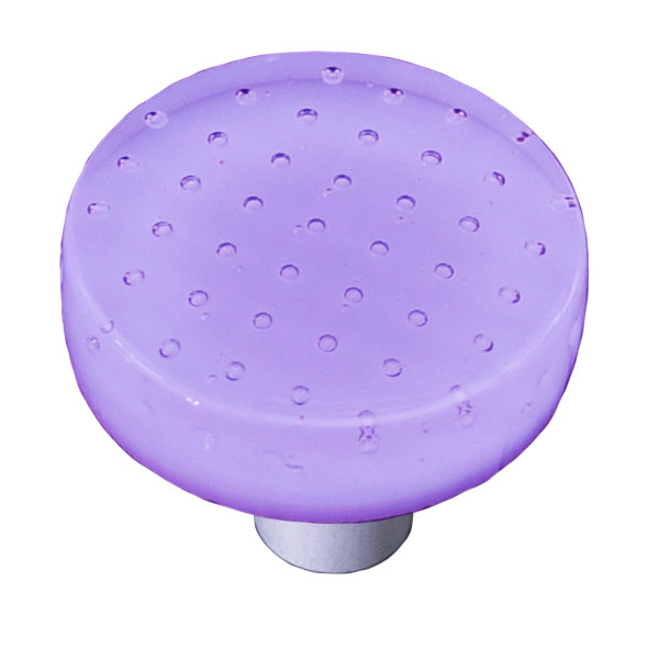 Poignée champignon Bubbles de 1,5 po de diamètre, Noir, Néo-lavande