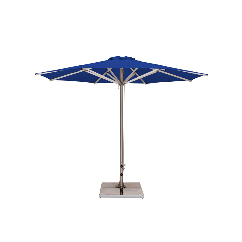 Storm 11.5' Round Umbrella, Paver Frame, Natural