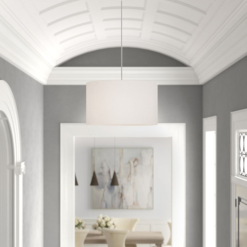 Elena 1 - Light Pendant, Pearl Dupoini, 10.5" H x 18" W  x 18" D