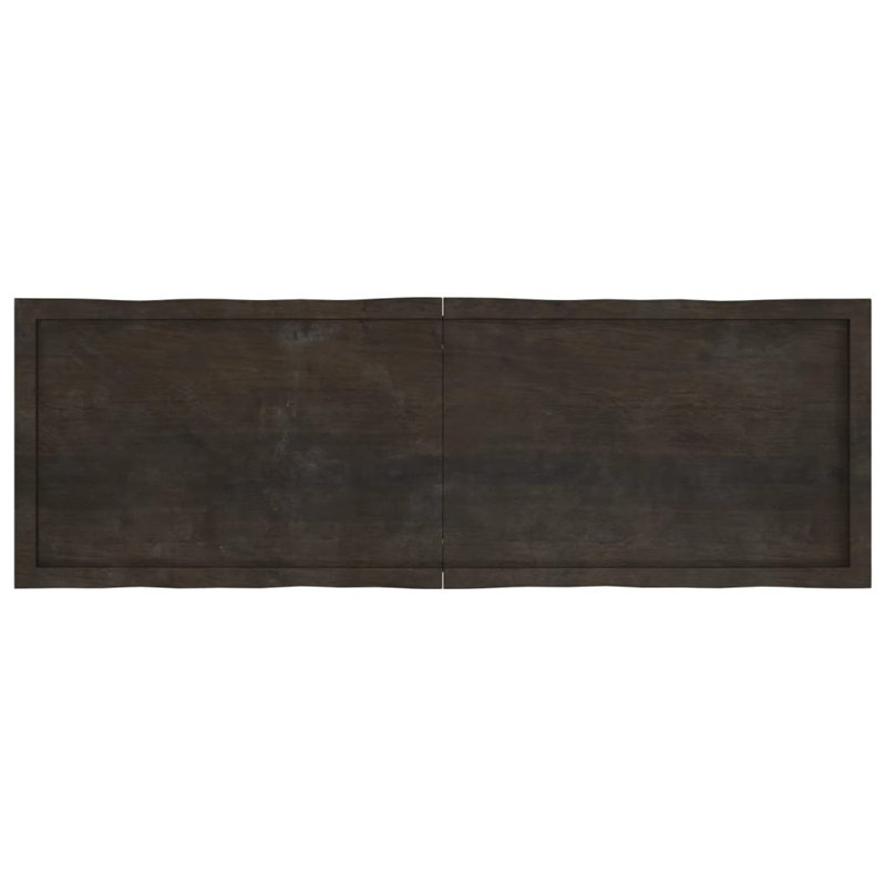 Solid Wood Table Top, Dark Grey, 50cm H x 160cm W x 4cm D