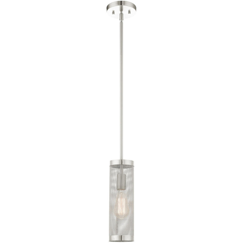 Luminaire suspendu cylindrique 1 lumière