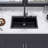 33'' L Drop-In Single Bowl Quartzite Kitchen Sink