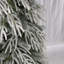 Ensemble de 3 arbres de Noël enneigé en cascade avec éclairage de contrôle, branches en pleurs et présentation de forêt à plusieurs niveaux pour la décoration des Fêtes