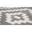 Tapis gris / blanc en polypropylène tissé à la machine Delilia-1311274622