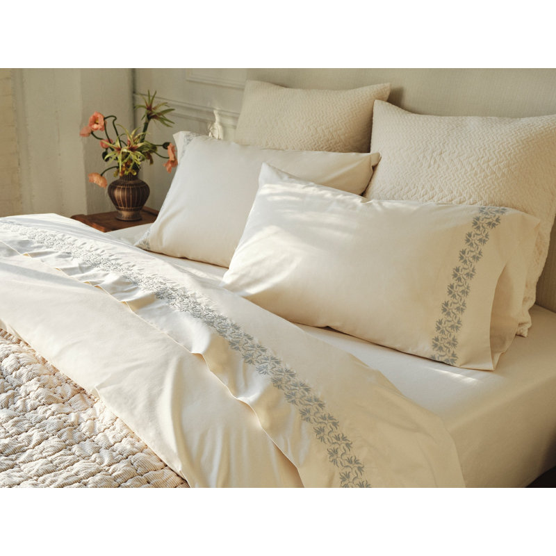 Angeles Organic Matelasse Sham, Petal