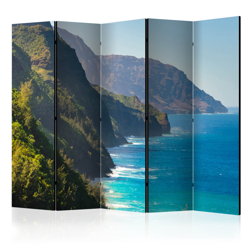 Baruyr 225cm W x 172cm H 5 - Panel Folding Room Divider