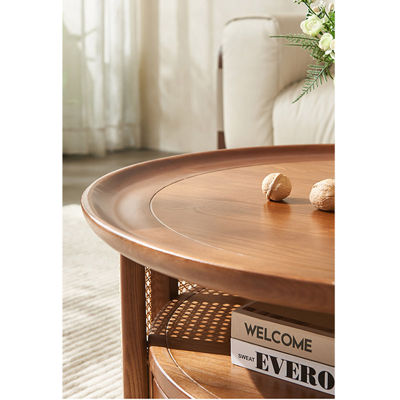 Table basse Nordic, Marron foncé
