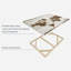 «Wooden World Map III», reproduction sur toile-1037474539