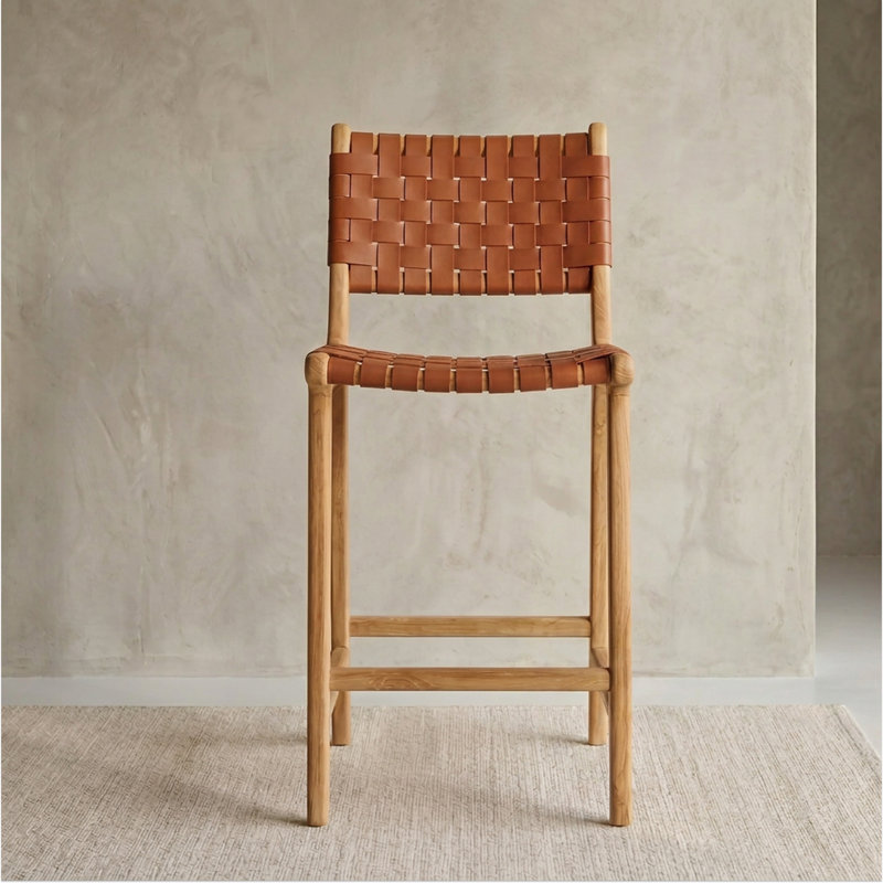 Tabouret Banda, Fauve brun clair / brun clair