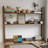 Light-walnut L-Shaped Solid Wood desk-109542602-109542608